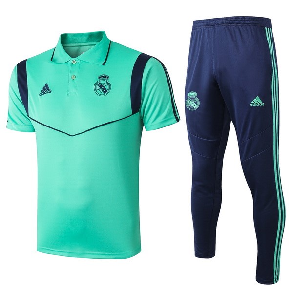 Polo Conjunto Completo Real Madrid 2019/20 Verde Azul